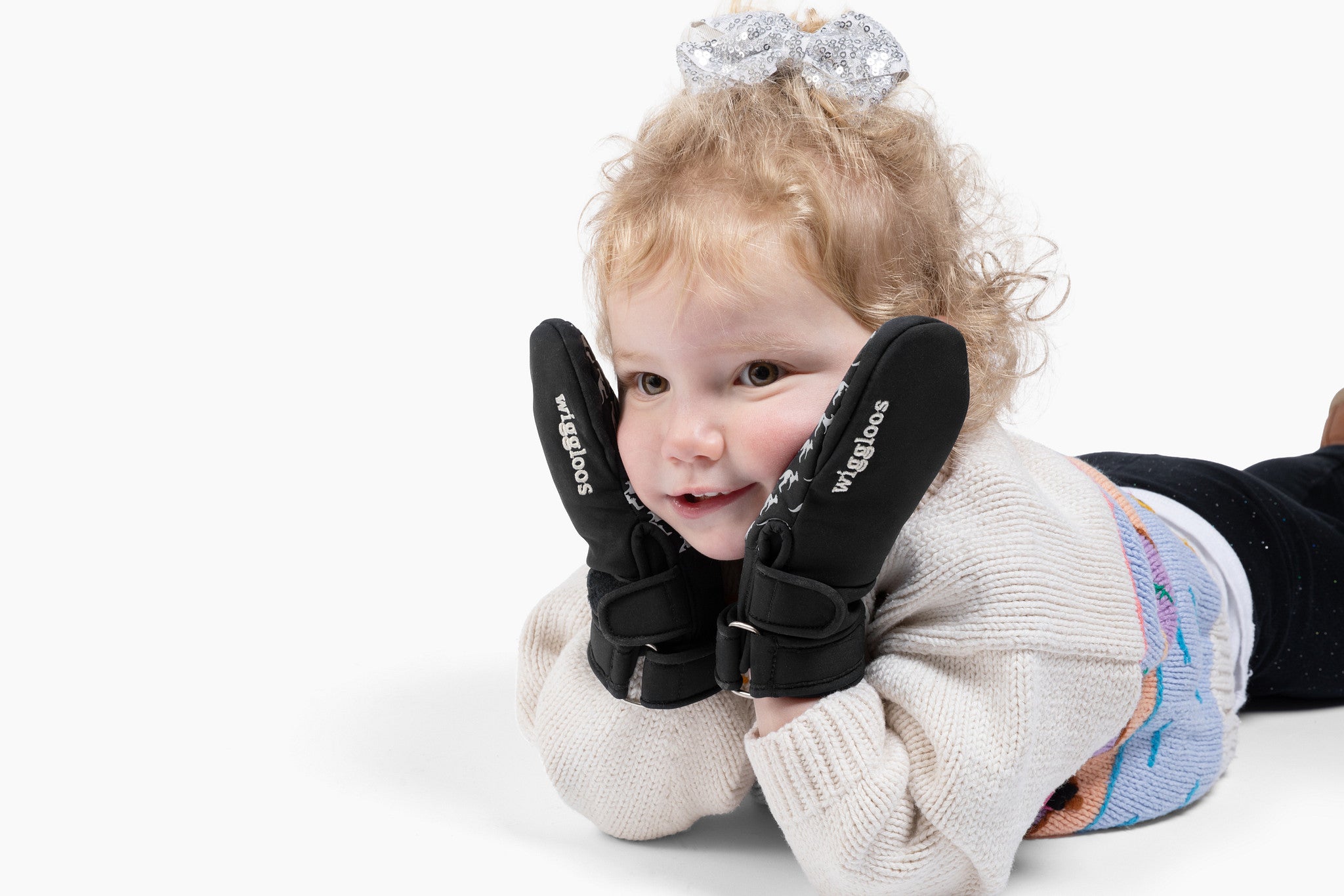 navy softshell mitten