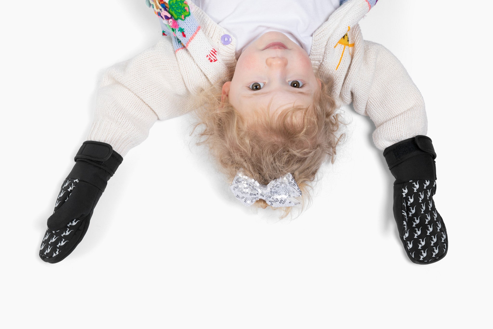 navy softshell mitten