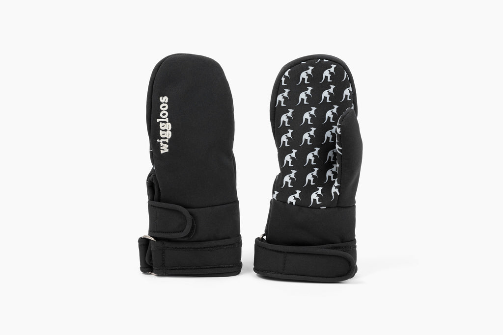 navy softshell mitten