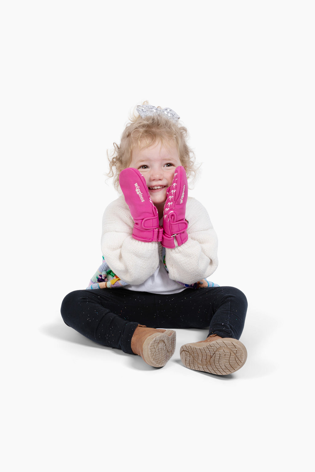 pink softshell mitten